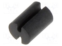 Spacer sleeve; LED; Øout: 3.7mm; ØLED: 3mm; L: 5mm; black; UL94V-0