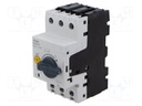 Motor breaker; 0.09kW; 230VAC; DIN; 0.25÷0.4A; IP20