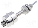 Sensor: liquid level; -30÷80°C; lead 0,5m; Output conf: SPST-NO