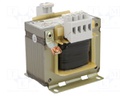 Transformer: mains; 100VA; 400VAC; 24V; Leads: terminal block; IP00