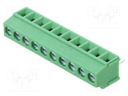 Connector: PCB terminal block; terminal; straight; on PCBs; 10A