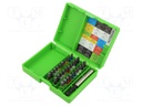 Tools set: screwdriver bits; Phillips,Pozidriv®,Torx®; 1/4"