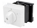 Module: rotary switch; 20A; Mounting: DIN; IP20; 250VAC; 52x65x60mm
