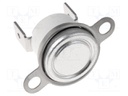 Sensor: thermostat; Output conf: NC; Topen: 100°C; Tclos: 70°C; 10A