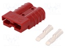 Plug; wire-wire; SB50; hermaphrodite; PIN: 2; for cable; crimped