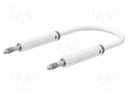 Test lead; 60VDC; 30VAC; 19A; banana plug 4mm,both sides; Len: 1m