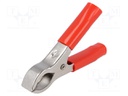 Crocodile clip; 36A; 60VDC; red; 30VAC