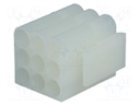 Plug; wire-wire; female; .140 MATE-N-LOK; 6.1mm; PIN: 9; for cable