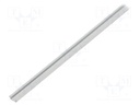 Profiles for LED modules; white; L: 1m; MICRO-NK; aluminium