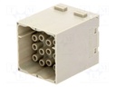 Connector: HAN; module; male; Han Modular EEE; PIN: 20; 16A; 500V