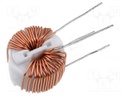 Inductor: wire; THT; 3mH; 1A; 120mΩ; -25÷120°C; 250V