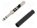 BANTAM PLUG W/SOLDER CONT. BLACK