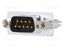 D-Sub; PIN: 9; socket; male; straight; THT; UNC4-40; 0.38um