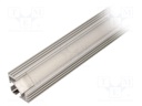 Profiles for LED modules; mat; angular; L: 1m; aluminium; anodized