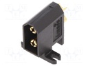 Socket; DC supply; XT60; male; PIN: 2; soldered; Plating: gold flash