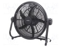 Fan: AC; 100W; 220÷240V; Ø: 500mm; Len: 1.5m; 620x530x260mm; black