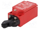 Limit switch; lever R 20mm, plastic roller Ø12mm; NO + NC; 5A