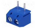 PCB terminal block; straight; 5mm; ways: 2; on PCBs; 2.5mm2; tinned