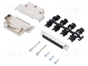 D-Sub; PIN: 37; plug; female; shielded; soldering; for cable; black
