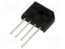 Bridge rectifier: single-phase; Urmax: 400V; If: 10A; Ifsm: 200A