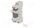 Relay: interface; DPDT; Ucoil: 24VAC; Mounting: DIN; Series: CR-P
