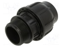 Splice terminal: clamping; Thread: G 2" external; 50mm; Plast