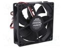 Fan: DC; axial; 12VDC; 92x92x25mm; 67.8m3/h; 25dBA; ball bearing
