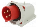 Connector: AC supply 3-phase; socket; male; 32A; 400VAC; IEC 60309
