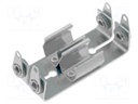 Holder; AAA,R3; Batt.no: 2; screw; aluminium