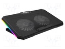 Notebook cooling stand; GUNBAI; black; USB A