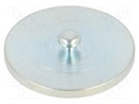 Mounting plate; steel; Ø19x1.6mm