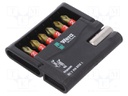 Screwdriver bits; Pcs: 7; Package: plastic case; 25mm; BiTorsion