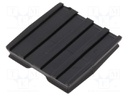Self-adhesive cable holder; polyamide; black; Ht: 6.6mm; L: 24.9mm