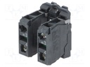 Contact block; 22mm; Harmony XB5; -25÷70°C; IP20; Contacts: NO x2