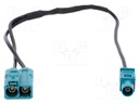 Antenna adapter; Fakra plug,Fakra double socket; 0.25m; Audi