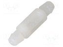 PCB distance; polyamide; L: 9.5mm; latch/latch; natural; UL94V-2