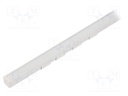 Profiles for LED modules; white; surface; white; L: 2m; aluminium
