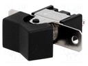 ROCKER; SPDT; Pos: 2; ON-(ON); 3A/250VAC; black; none; 20mΩ; -55÷85°C