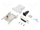 D-Sub; PIN: 15; plug; female; straight; soldering; for cable; black