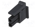 Plug; wire-board; female; Micro-Fit 3.0; 3mm; PIN: 2; w/o contacts