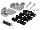 D-Sub; PIN: 15; plug; female; turned contacts; angled 45°