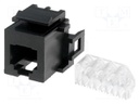 Socket; RJ12; PIN: 6; gold-plated; Layout: 6p6c; 26AWG÷22AWG; IDC