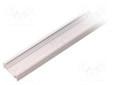 Profiles for LED modules; surface; white; L: 1m; aluminium