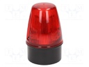 Signaller: lighting; continuous light,blinking light; red; IP65