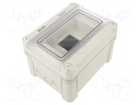Enclosure: junction box; X: 150mm; Y: 190mm; Z: 125mm; polystyrene