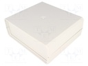 Enclosure: with panel; X: 159mm; Y: 140mm; Z: 60mm; ABS; grey