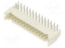 Socket; wire-board; male; 2mm; PIN: 28; THT; 100V; 2A; angled