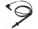 Test lead; 16A; probe tip,angular banana plug 4mm; Urated: 1kV
