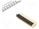 Connector: FFC/FPC; 30V; PIN: 30; vertical; SMT; tinned; 0.5A; LCP