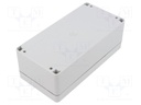 Enclosure: multipurpose; X: 80mm; Y: 160mm; Z: 55mm; EURONORD; grey